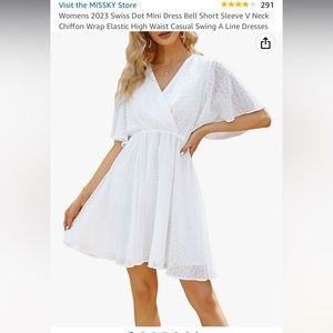 White flowy dress